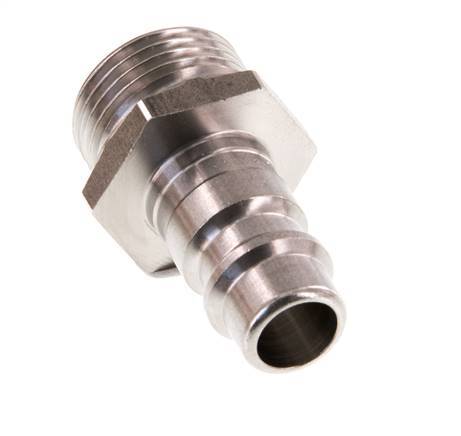 Stainless steel DN 7.2 (Euro) Air Coupling Plug G 3/8 inch Male