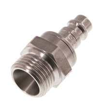 Stainless steel DN 7.2 (Euro) Air Coupling Plug G 1/2 inch Male Double Shut-Off