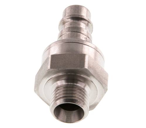 Stainless steel DN 7.2 (Euro) Air Coupling Plug G 1/4 inch Male Double Shut-Off
