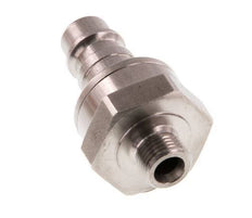 Stainless steel DN 7.2 (Euro) Air Coupling Plug G 1/8 inch Male Double Shut-Off