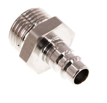 Stainless steel 306L DN 7.2 (Euro) Air Coupling Plug G 1/2 inch Male