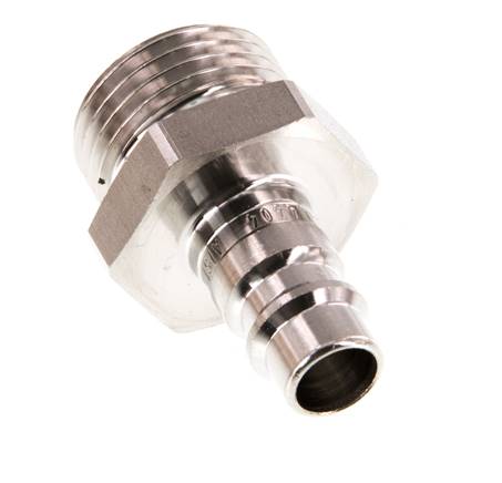 Stainless Steel 316L DN 7.2 (Euro) Air Coupling Plug G 1/2 inch Male