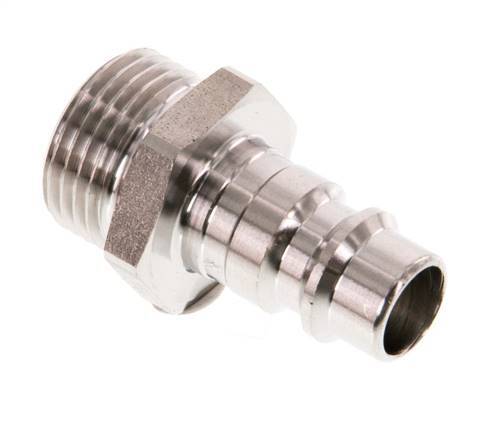 Stainless Steel 316L DN 7.2 (Euro) Air Coupling Plug G 3/8 inch Male