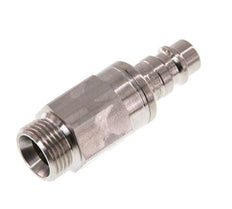 Stainless Steel 316L DN 7.2 (Euro) Air Coupling Plug G 3/8 inch Male Double Shut-Off