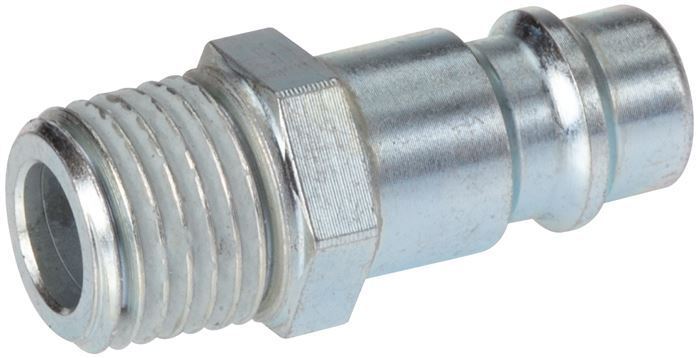 Hardened steel DN 7.2 (Euro) Air Coupling Plug G 1/8 inch Male [2 Pieces]
