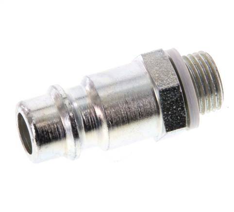 Hardened steel DN 7.2 (Euro) Air Coupling Plug G 1/8 inch Male [2 Pieces]