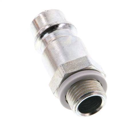 Hardened steel DN 7.2 (Euro) Air Coupling Plug G 1/8 inch Male [2 Pieces]