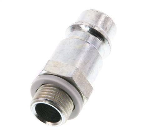 Hardened steel DN 7.2 (Euro) Air Coupling Plug G 1/8 inch Male [2 Pieces]