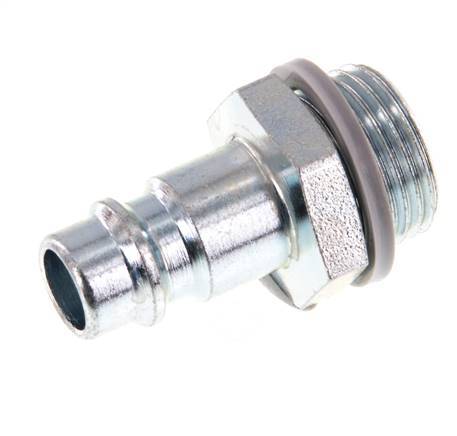 Hardened steel DN 7.2 (Euro) Air Coupling Plug G 3/8 inch Male [2 Pieces]