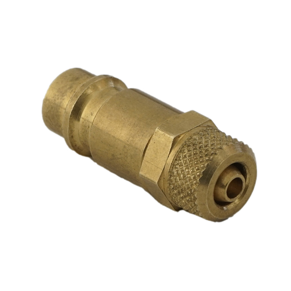 Brass DN 7.2 (Euro) Air Coupling Plug 6x8 mm Union Nut [2 Pieces]
