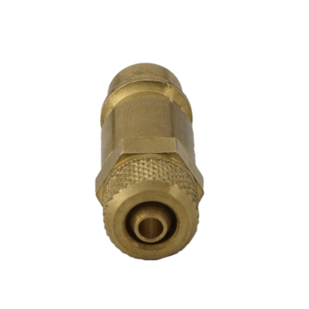 Brass DN 7.2 (Euro) Air Coupling Plug 4x6 mm Union Nut [2 Pieces]