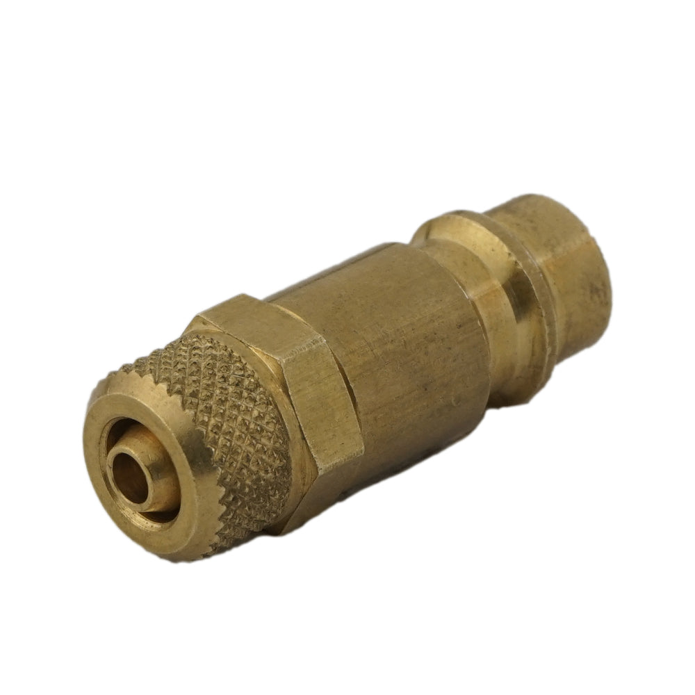 Brass DN 7.2 (Euro) Air Coupling Plug 4x6 mm Union Nut [2 Pieces]
