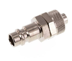 Nickel-plated Brass DN 7.2 (Euro) Air Coupling Plug 8x10 mm Union Nut [2 Pieces]