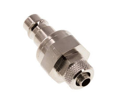 Nickel-plated Brass DN 7.2 (Euro) Air Coupling Plug 6x8 mm Union Nut Double Shut-Off