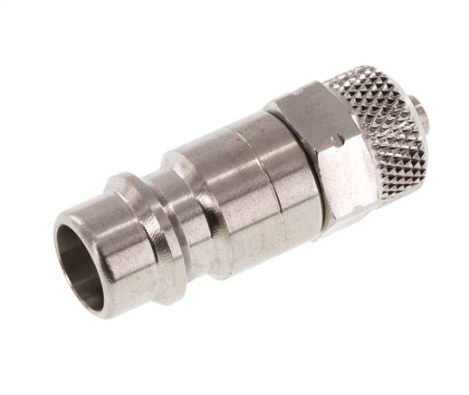 Stainless Steel 316L DN 7.2 (Euro) Air Coupling Plug 4x6 mm Union Nut