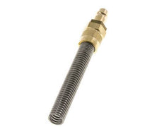 Brass DN 7.2 (Euro) Air Coupling Plug 8x10 mm Union Nut Bend-Protect