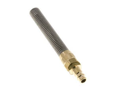 Brass DN 7.2 (Euro) Air Coupling Plug 9x12 mm Union Nut Bend-Protect