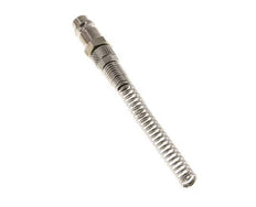 Nickel-plated Brass DN 7.2 (Euro) Air Coupling Plug 4x6 mm Union Nut Bend-Protect