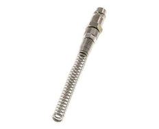 Nickel-plated Brass DN 7.2 (Euro) Air Coupling Plug 4x6 mm Union Nut Bend-Protect