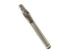 Nickel-plated Brass DN 7.2 (Euro) Air Coupling Plug 6x8 mm Union Nut Bend-Protect