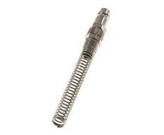 Nickel-plated Brass DN 7.2 (Euro) Air Coupling Plug 6x8 mm Union Nut Bend-Protect