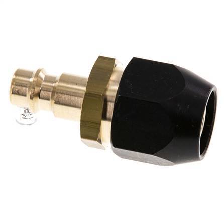 Brass DN 7.2 (Euro) Air Coupling Plug 10x16 mm Union Nut