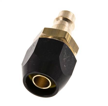 Brass DN 7.2 (Euro) Air Coupling Plug 10x16 mm Union Nut