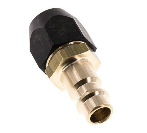Brass DN 7.2 (Euro) Air Coupling Plug 6x12 mm Union Nut