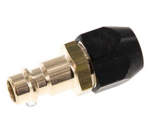 Brass DN 7.2 (Euro) Air Coupling Plug 6x12 mm Union Nut