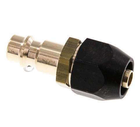 Brass DN 7.2 (Euro) Air Coupling Plug 6x12 mm Union Nut