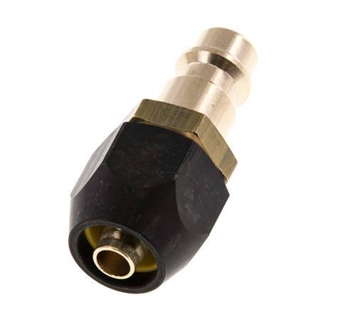 Brass DN 7.2 (Euro) Air Coupling Plug 6x12 mm Union Nut