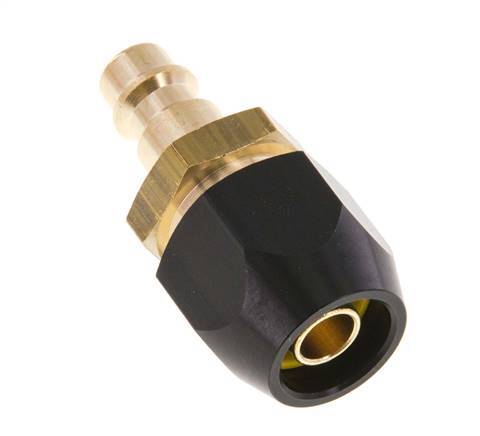 Brass DN 7.2 (Euro) Air Coupling Plug 9x15 mm Union Nut