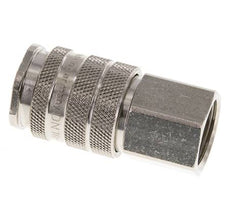 Nickel-plated Brass DN 10 Air Coupling Socket G 1/4 inch Female