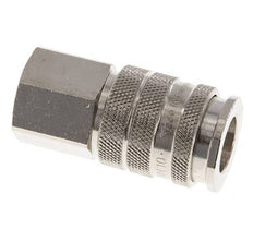Nickel-plated Brass DN 10 Air Coupling Socket G 1/4 inch Female