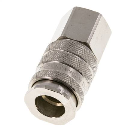 Nickel-plated Brass DN 10 Air Coupling Socket G 1/4 inch Female