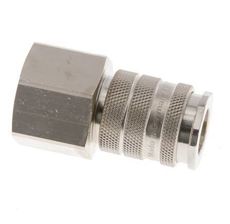 Nickel-plated Brass DN 10 Air Coupling Socket G 3/4 inch Female