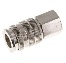 Nickel-plated Brass DN 10 Air Coupling Socket G 1/4 inch Female Double Shut-Off