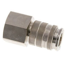 Nickel-plated Brass DN 10 Air Coupling Socket G 3/4 inch Female Double Shut-Off