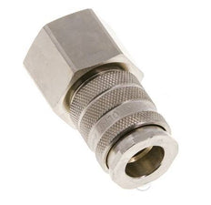 Nickel-plated Brass DN 10 Air Coupling Socket G 3/4 inch Female Double Shut-Off
