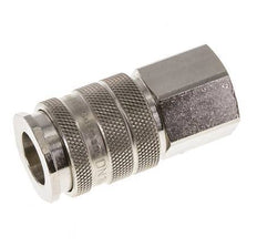 Nickel-plated Brass DN 10 Air Coupling Socket G 3/8 inch Female Double Shut-Off