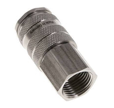 Stainless steel DN 10 Air Coupling Socket G 1/2 inch Female Double Shut-Off
