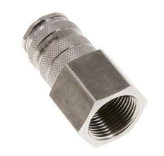 Stainless steel DN 10 Air Coupling Socket G 3/4 inch Female Double Shut-Off