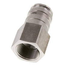 Stainless steel DN 10 Air Coupling Socket G 3/4 inch Female Double Shut-Off