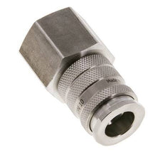 Stainless steel DN 10 Air Coupling Socket G 3/4 inch Female Double Shut-Off