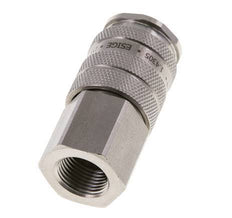 Stainless steel DN 10 Air Coupling Socket G 3/8 inch Female Double Shut-Off