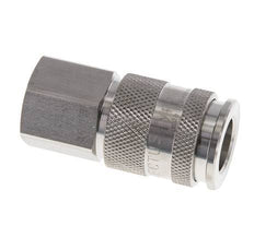 Stainless Steel 316L DN 10 Air Coupling Socket G 3/8 inch Female Double Shut-Off