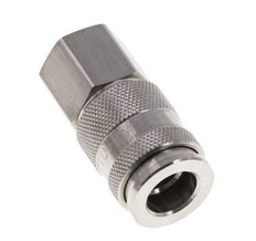 Stainless Steel 316L DN 10 Air Coupling Socket G 3/8 inch Female Double Shut-Off