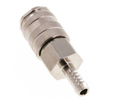 Nickel-plated Brass DN 10 Air Coupling Socket 9 mm Hose Pillar