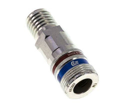 Steel/brass DN 10.4 Safety Air Coupling Socket 19 mm Hose Pillar