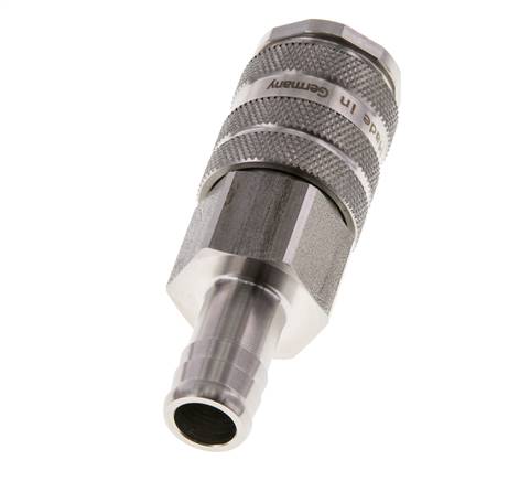 Stainless Steel 316L DN 10 Air Coupling Socket 19 mm Hose Pillar